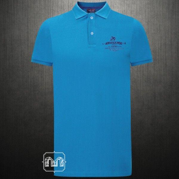 Blue Polo Horse Logo - US Polo Assn Blue Polo Tshirt With Left Chest Horse Logo Print ...