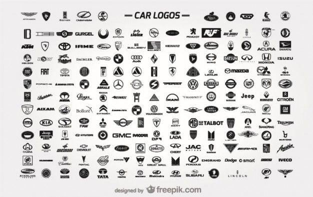 Black and White Car Logo - Car logos Vector