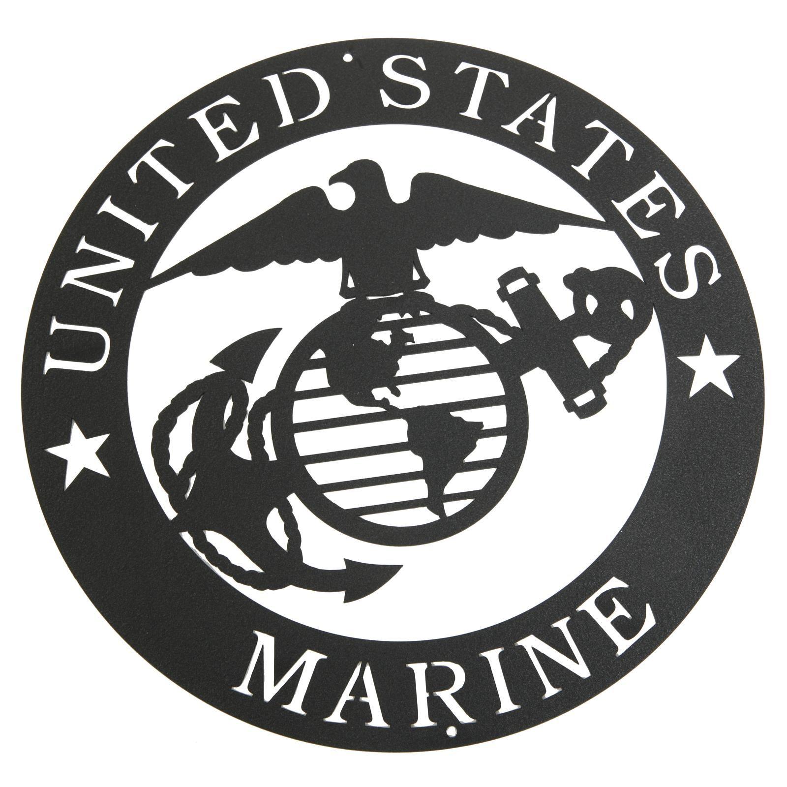 US Marines Logo - Marines Corps Emblem Metal Silhouette 3025 - Free Shipping on Orders ...