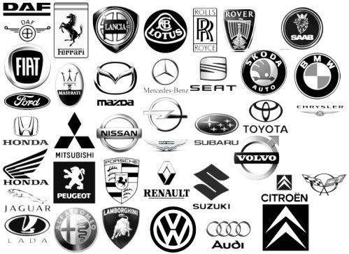Black and White Car Logo - Cars And Bikes: All car Logo Sports cars