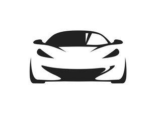 Black and White Car Logo - Auto style car logo design with abstract concept sports vehicle icon ...