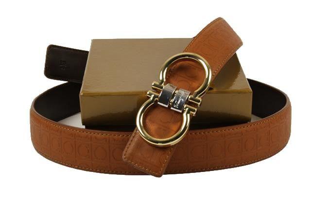 Gold Ferragamo Logo - Men Red Brown Belts Logo Gold Buckle,Salvatore Ferragamo Men on sale ...