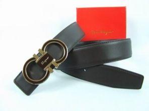 Gold Ferragamo Logo - Discount Ferragamo Belt Logo Buckle Men Black Gold Brown [SF-0137 ...