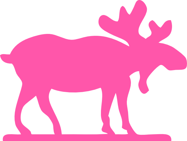 Pink Moose Logo - Pink Moose Clip Art at Clker.com - vector clip art online, royalty ...