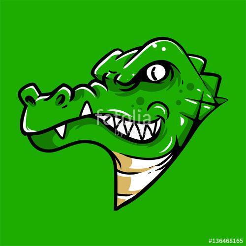 Alligator Head Logo - Crocodile Head Mascot Logo Stock Image And Royalty Free Vector