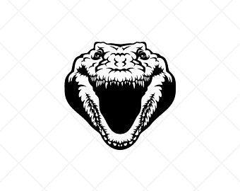 Alligator Head Logo - Crocodile head