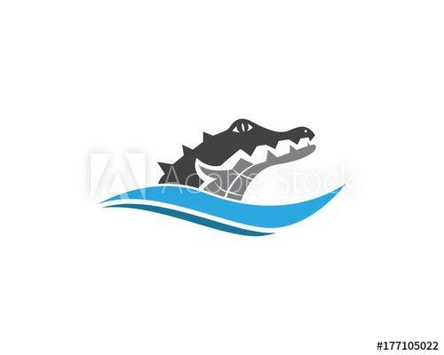 Alligator Head Logo - Crocodile head logo design vector this stock vector