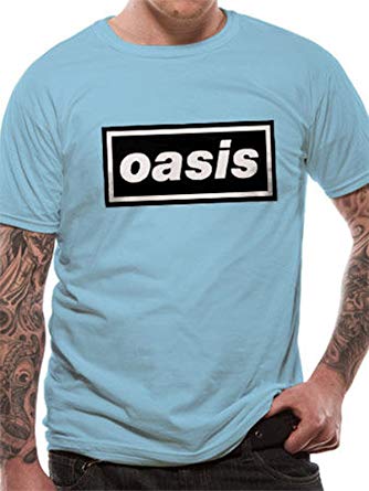Gallagher Official Logo - Blue Oasis Logo Liam Noel Gallagher Rock Official Tee T-Shirt Mens ...