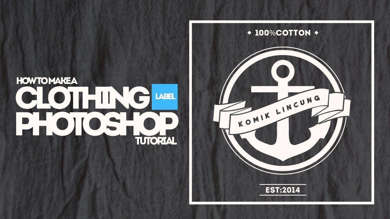 Vintage Clothing Brand Logo - How to Make Design Vintage Clothing label | Photoshop SpeedART - YouTube