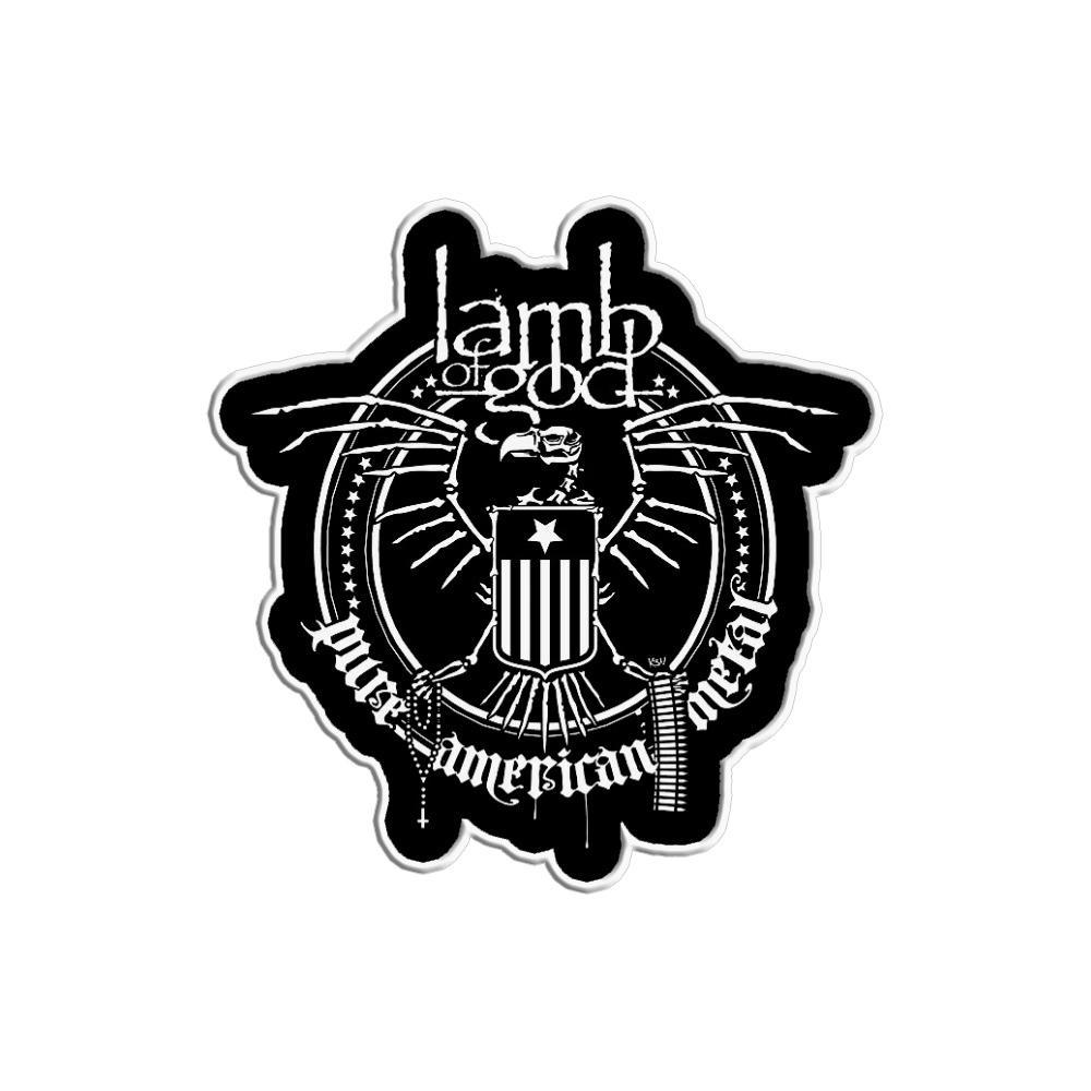 Lamb of God Logo - Skeleton Eagle Die Cut Patch