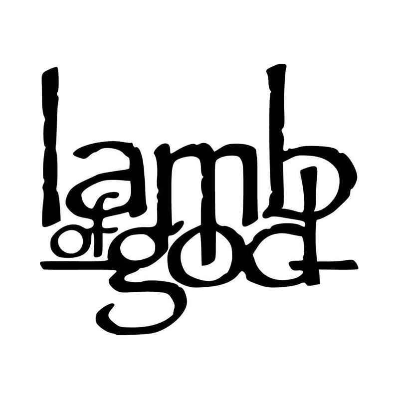 Lamb of God Logo - Lamb Of God Band Logo Vinyl Decal Sticker