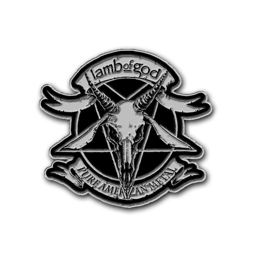 Lamb of God Logo - Pure American Metal Enamel Pin