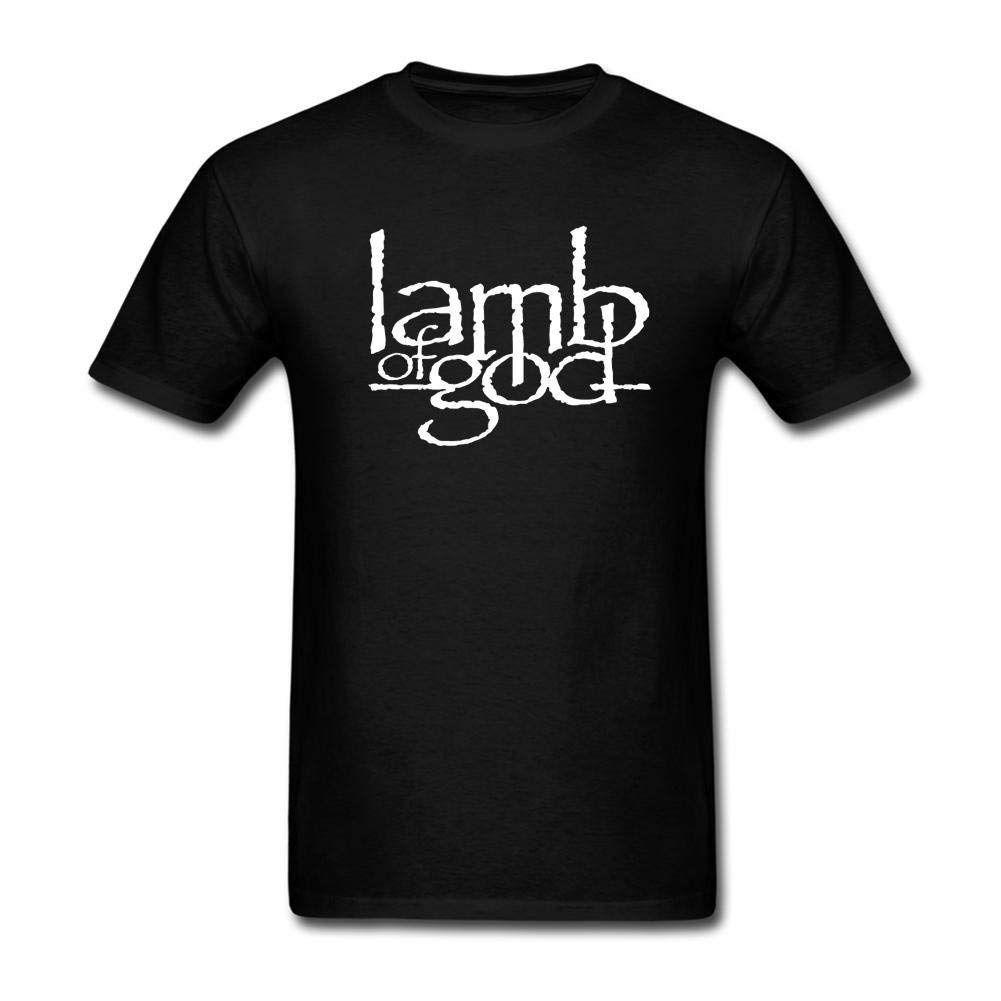 Lamb of God Logo - CNTJC Men's Lamb Of God Logo T Shirt XL: Clothing