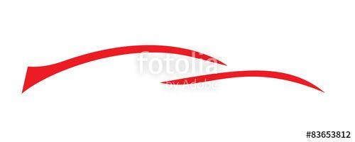 Red Swoosh Car Logo - Swoosh Car Logo Stock Image And Royalty Free Vector Files