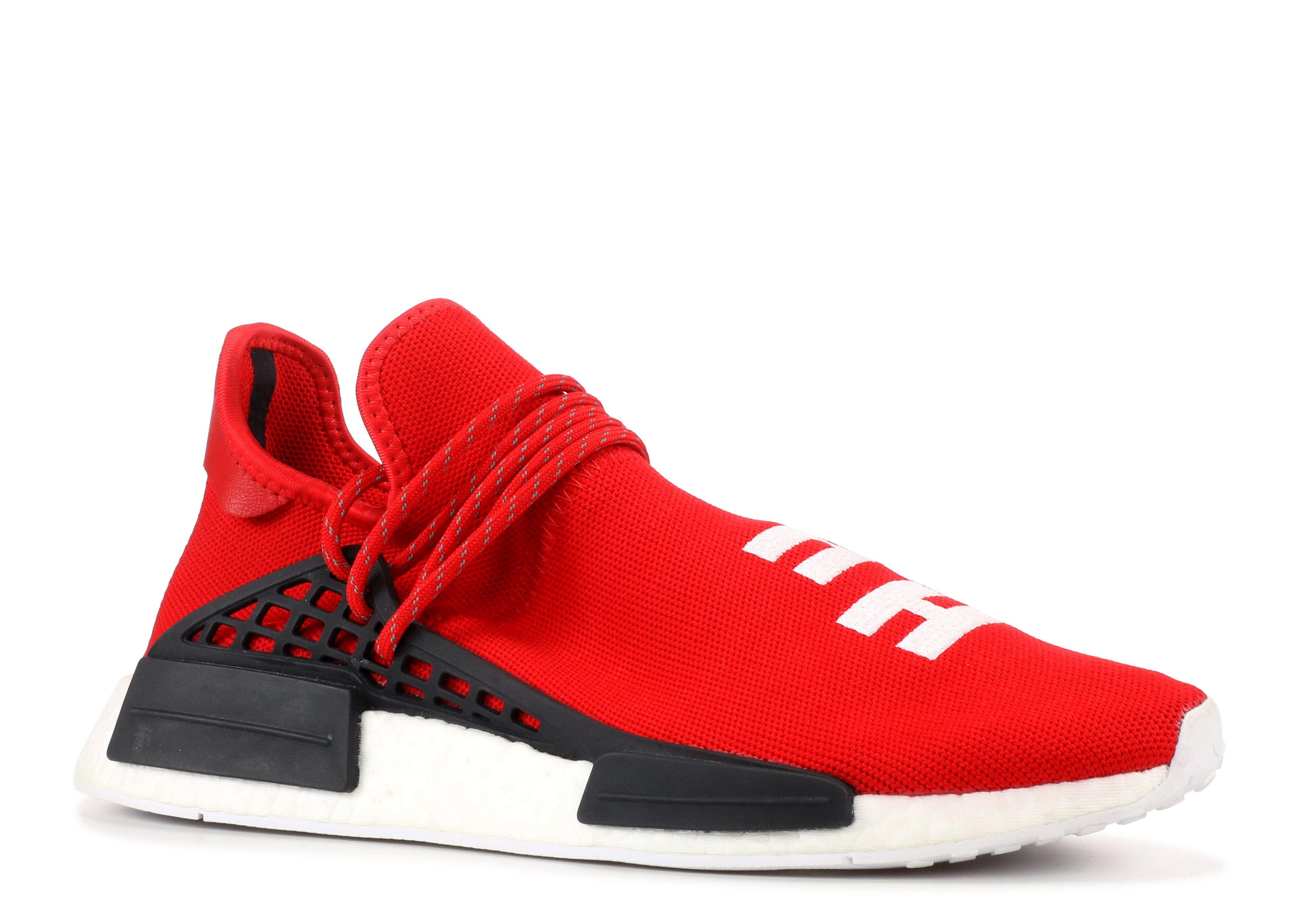 Race Red with White Logo - Pw Human Race Nmd Pharrell Scarle