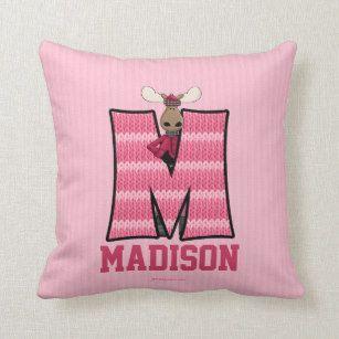 Pink Moose Logo - Pink Moose Pillows - Decorative & Throw Pillows | Zazzle