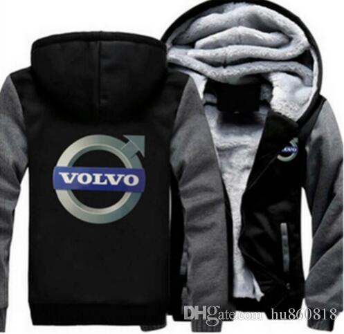 2018 Volvo Logo - 2019 2018 Volvo Metal Logo Sweatshirt Warm Fleece Thicken Jacket ...