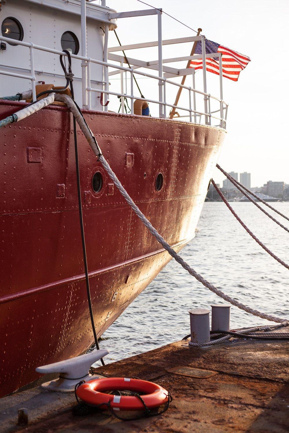 Red and White Ship Logo - Boat, water, rope and flag HD photo by Matthew Landers (@mlanders87 ...