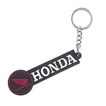 Honda Bike Logo - GCT Double Sided Honda Bike Logo Rubber Keychain for Car Bike Home