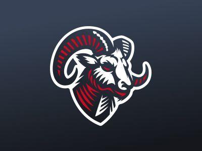 Sheep Sports Logo - Ram Sports Logo. Mascot Sports Design. Sports Logo, Logos, Logo Design