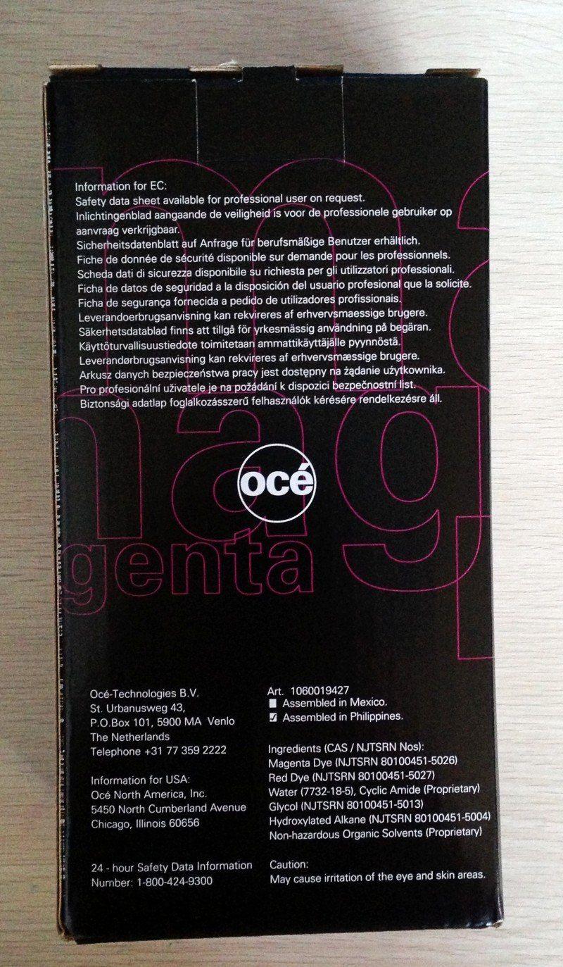 Oce North America Logo - LOT OF 3 OCE TCS500 TCS300(TCS TCS 500) YELLOW, MAGENTA & CYAN