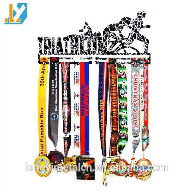 Steel Sports Logo - Triathlon Stainless Steel Sports Medal Hanger With Custom Logo