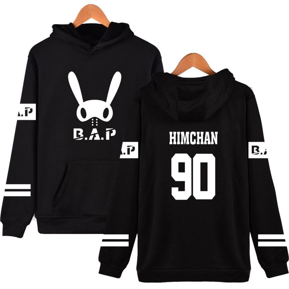 Bunny BAP Logo - Two Step Kpop B.A.P Bunny Member Name Printing Pullover B.A.P