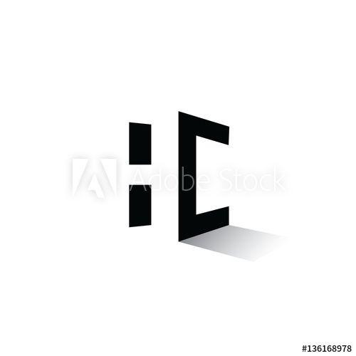 Lowercase Letter B Logo - Monogram of initial letters b and c in negative space lowercase logo