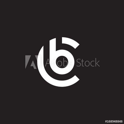 Lowercase Letter B Logo - Initial lowercase letter logo cb, bc, b inside c, monogram rounded