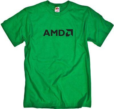 Green AMD Logo - AMD Logo CPU Geek Funny T Shirt
