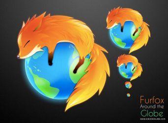Around the Globe Fox Logo - globe | Explore globe on DeviantArt