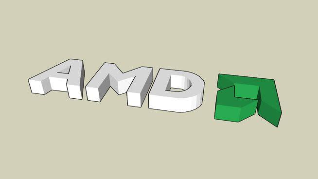 Green AMD Logo - AMD logo | 3D Warehouse