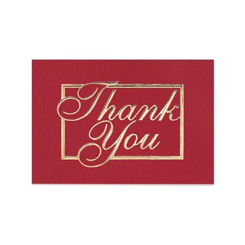 Thank You Red Logo - Business Thank You Cards