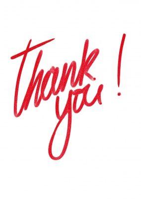 Thank You Red Logo - Thank You Cards