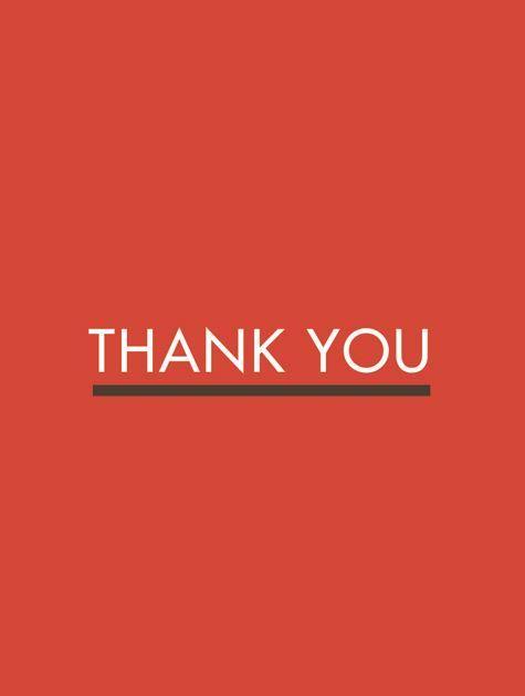 Thank You Red Logo - Note Card Café | Thank You Cards