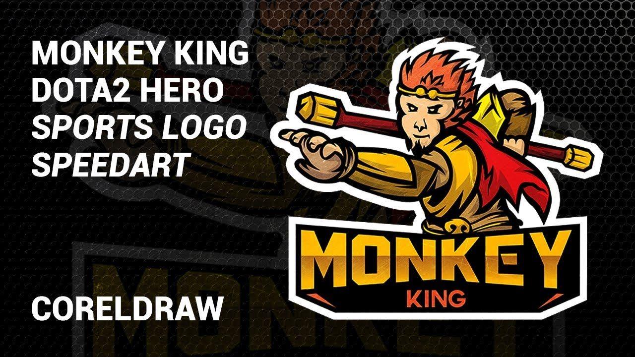 King of Sports Logo - Monkey King (Wukong) Dota2 Mascot Sports Logo SpeedArt