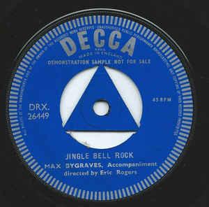 Blue and White Bull Logo - Max Bygraves / Tommy Steele - Jingle Bell Rock/Little White Bull ...