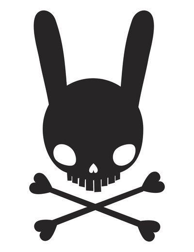 Rabbit Skull Logo - SKULL BUNNY OF PIRATES by PAUL PIERROT. Skull. Skull art, Art