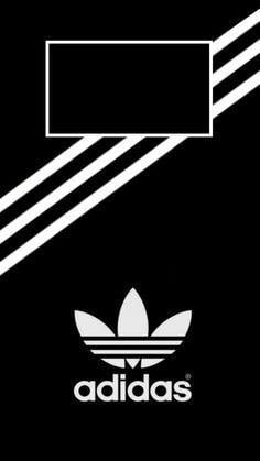 Black and White Adidas Logo - Black white Adidas. Wallpaper. iPhone wallpaper