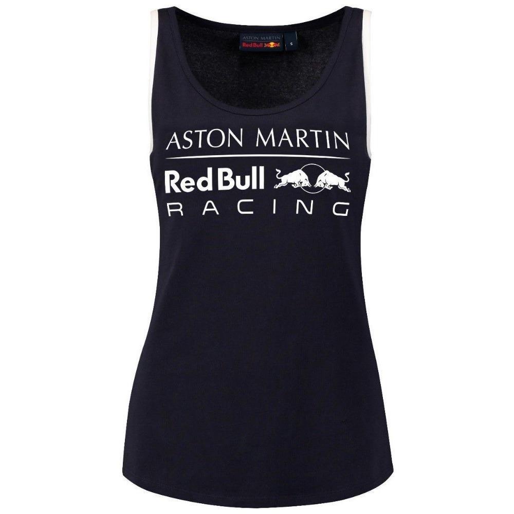 Blue and White Bull Logo - Red Bull Racing Formula 1 Women's Blue Tank Top
