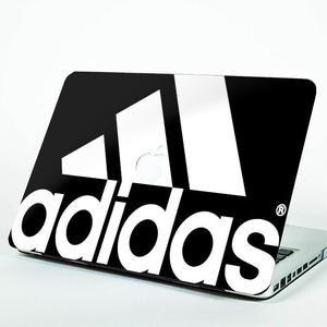 Black and White Adidas Logo - Adidas Black White Logo Brand Letters Macbook Case