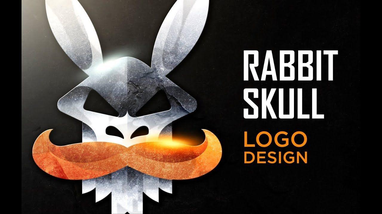 Rabbit Skull Logo - Rabbit Skull - Logo design | Corel Draw | Photoshop - YouTube