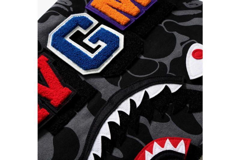 WGM BAPE Shark Logo - BAPE Big ABC Solid Camo Detachable Shark Hoodie | HYPEBEAST