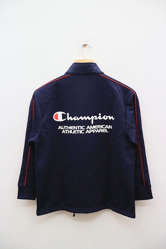 Champion Athletic Apparel Logo - Vintage CHAMPION Authentic American Athletic Apparel Sportswear Blue ...