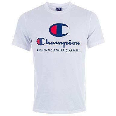 Champion Athletic Apparel Logo - Champion Mens Mens Big Logo T Shirt In White: Champion: Amazon
