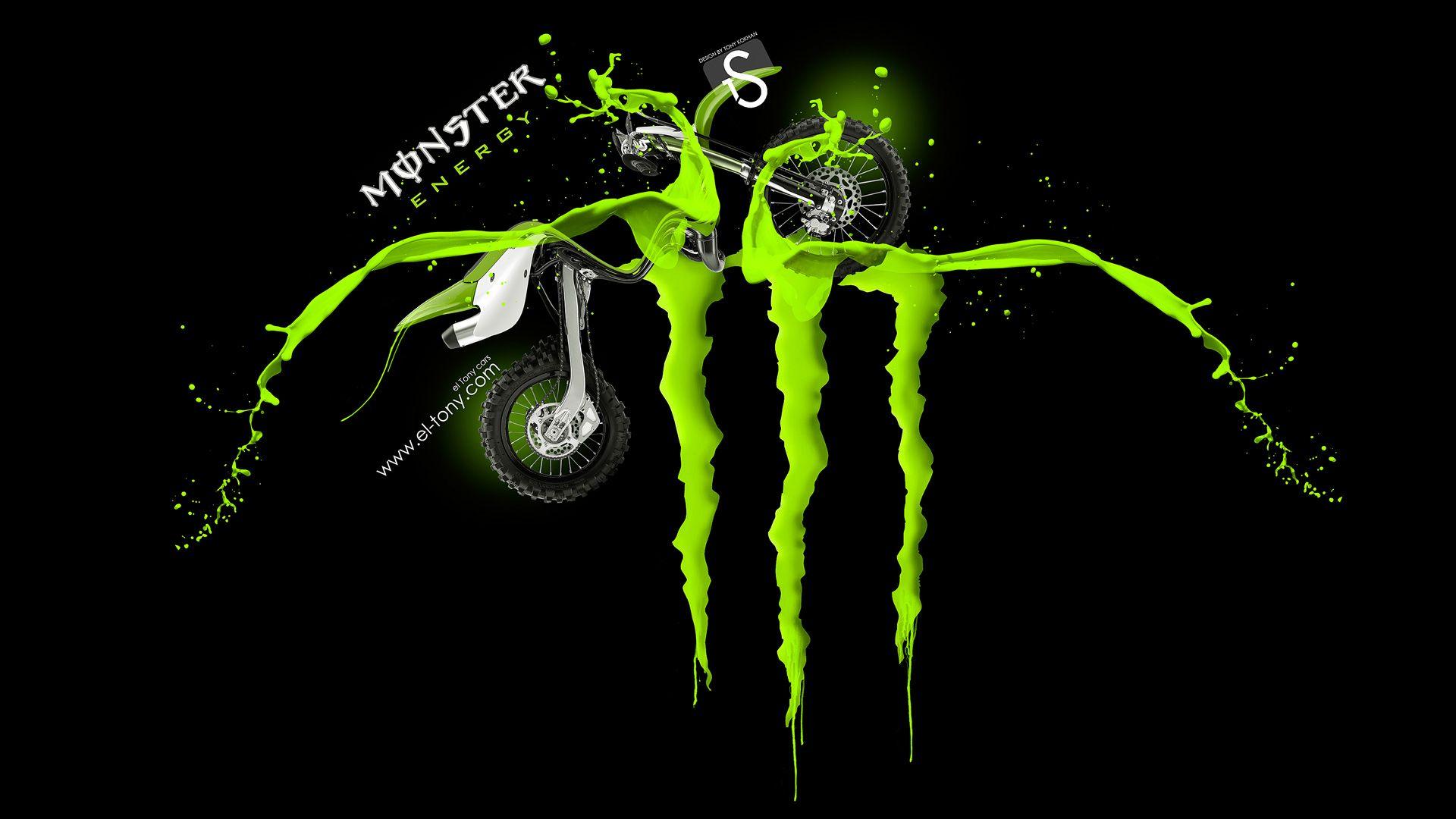 Monster Energy Logo - Monster Energy Logo Acid Kawasaki 2013