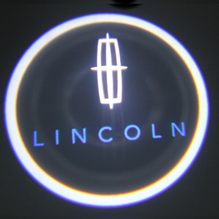 Lincoln Car Logo - LINCOLN LOGO Car Logo Door Light LED Welcome Light Ghost Shadow