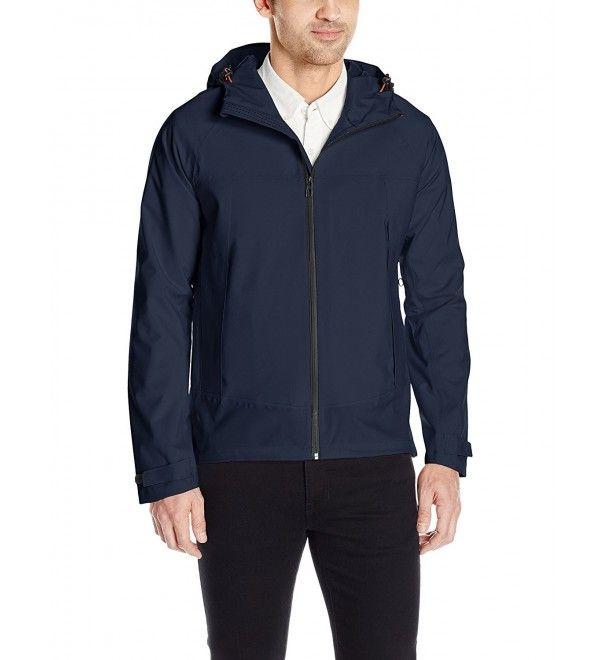 Hawke & Co Logo - Hawke & Co Men's Waterproof Windbreaker Jacket Navy