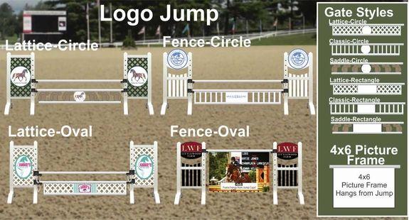 Horse Jumping through Circle Logo - Mighty Minis by Model Horse Jumps