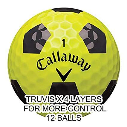 Yellow Ball Company Logo - Amazon.com : Callaway New 2018 Chrome Soft X Golf Balls